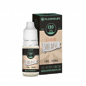Plant of Life CBD 3% E-Liquid Sour Diesel (300mg) - 10 ml 