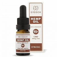 ENDOCA HEMP OIL DROPS CBD 15% (1500mg) Mint & Chocolate - 10ml
