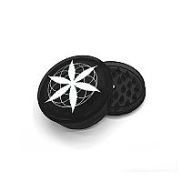 WHITE LEAF GRINDER ΜΑΥΡΟ ΜΕ ΜΑΓΝΗΤΗ (60mm)