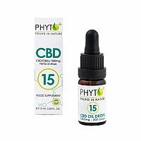 PHYTO+ ORGANIC CBD OIL DROPS 15% - 1500mg CBD/CBDa - 10ml