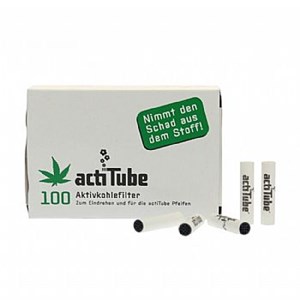 Φίλτρα ActiTube Regular 8mm Ενεργού Ανθρακα 100 Τεμάχια