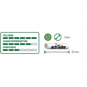 Φίλτρα ActiTube Slim 7mm Ενεργού Ανθρακα 10 Τεμάχια