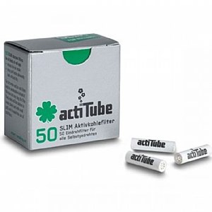 Φίλτρα ActiTube Slim 7mm Ενεργού Ανθρακα 50 Τεμάχια