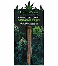 CannaVibes Preroll Stick Strawberry CBD 22%  - 1 τμχ