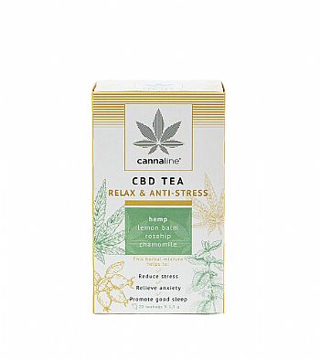 cannaline Τσάι με CBD RELAX & ANTI-STRESS - 20 x 1.5gr