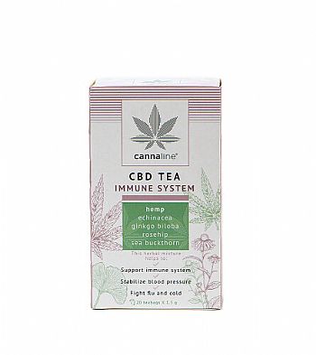 cannaline Τσάι με CBD IMMUNE SYSTEM - 20 x 1.5gr
