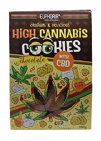 Euphoria High Cannabis Chocolate Cookies - 100gr
