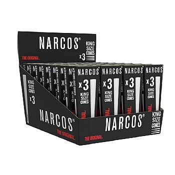 Narcos Κώνοι King Size White Edition - 109 mm - 3τμχ
