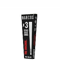 Narcos Κώνοι King Size White Edition - 109 mm - 3τμχ