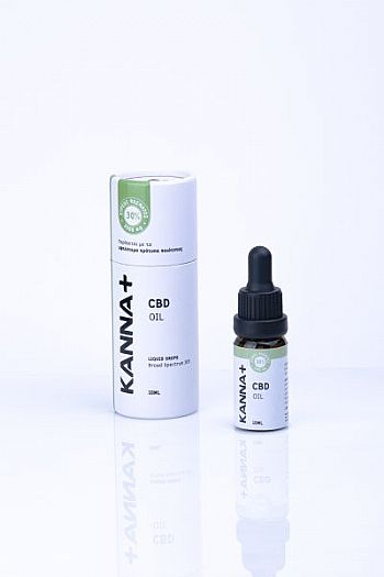 KANNA+ ΕΛΑΙΟ 30% CBD 3000mg CBD - 10ml