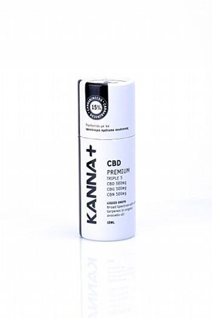KANNA+ TRIPLE 5 15% CBD CBG CBN 3x500mg - 10ml