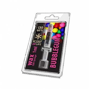 Plant Of Life CBD Wax 66% Bubblegum - 1ml 