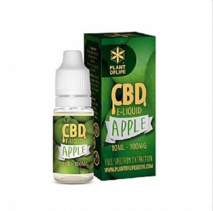Plant of Life CBD 1% E-Liquid Apple (100mg) - 10 ml 